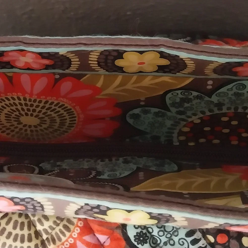 Vera Bradley Perfect Petals Large Quilted Multicolor Floral Travel Tote Bag NWOT